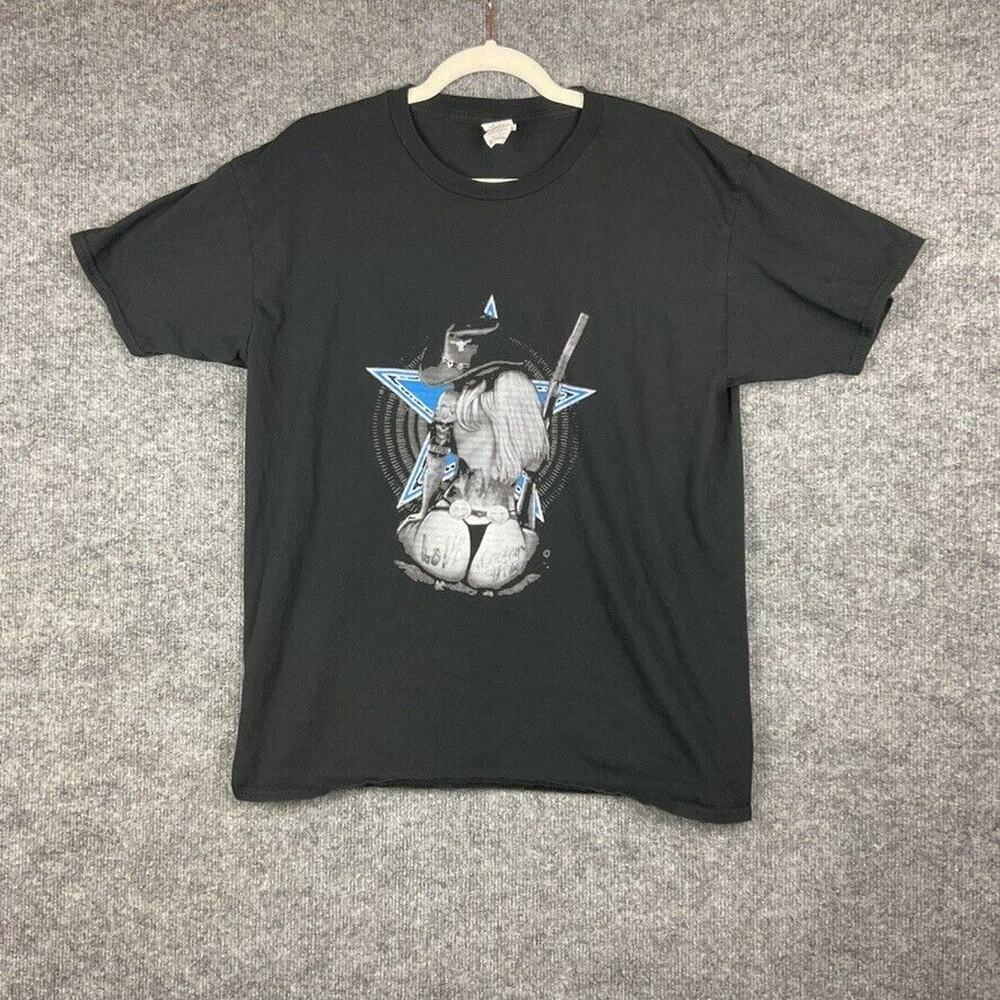 Gildan Dallas Cowboys Texas Graphic Print Black T-Shirt Size XL
